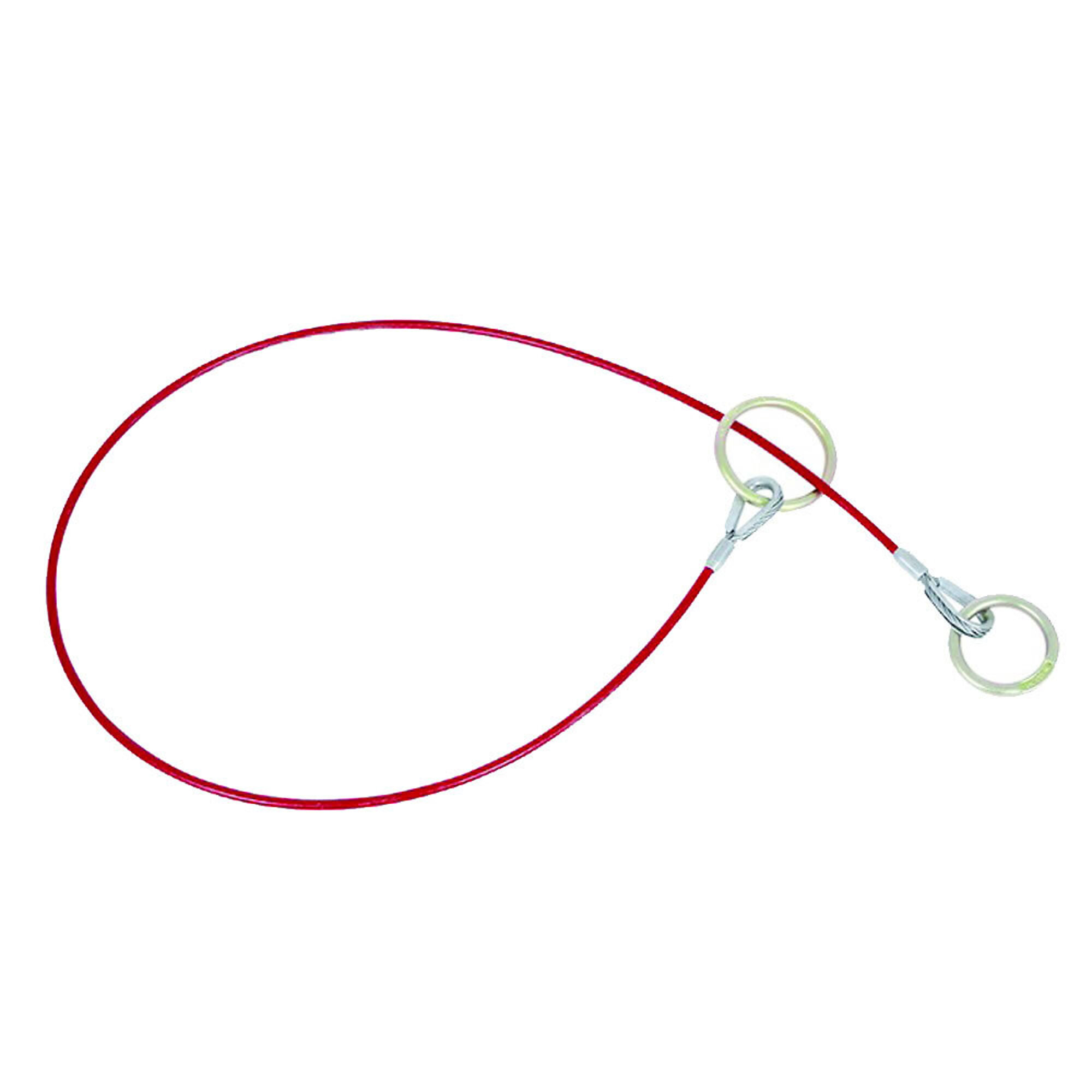 PeakWorks® - Cable Anchor Sling, 1/4" PVC Coated Galv. Cable - 2 O-Rings - 5 FT - Model # V8208605